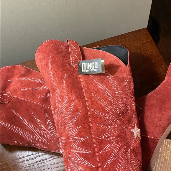 Dingo Red Star  Suede Heeled Boots NWT 10 - Picture 7 of 7
